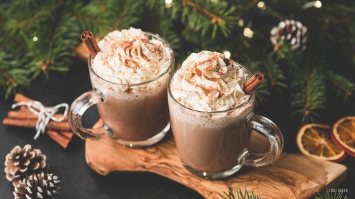 Weihnachten auch mir "heißer" Schokolade